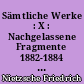 Sämtliche Werke : X : Nachgelassene Fragmente 1882-1884 : Kritische Studienausgabe in 15 Bänden