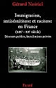 Immigration, antisémitisme et racisme en France, XIXe-XXe siècle : discours publics, humiliations privées
