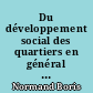 Du développement social des quartiers en général au DSQ du Petit Caporal à Saint-Nazaire (1989-1995) : Annexes