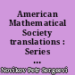 American Mathematical Society translations : Series 2 : Volume 9