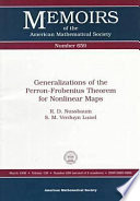 Generalizations of the Perron-Frobenius theorem for nonlinear maps