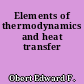 Elements of thermodynamics and heat transfer