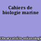 Cahiers de biologie marine