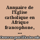 Annuaire de l'Église catholique en Afrique francophone, Iles de l'Océan Indien, DOM et TOM (missions catholiques) : 1970-1971