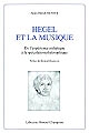 Hegel et la musique : de l'expérience esthétique à la spéculation philosophique