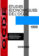 Études économiques de l'OCDE : 1998-1999 : Hongrie