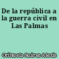 De la república a la guerra civil en Las Palmas