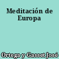 Meditación de Europa