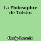 La Philosophie de Tolstoï