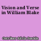 Vision and Verse in William Blake