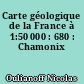 Carte géologique de la France à 1:50 000 : 680 : Chamonix