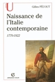 Naissance de l'Italie contemporaine : 1770-1922