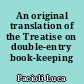 An original translation of the Treatise on double-entry book-keeping