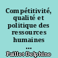 Compétitivité, qualité et politique des ressources humaines chez Saunier Duval : 1