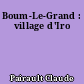 Boum-Le-Grand : village d'Iro