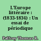 L'Europe littéraire : (1833-1834) : Un essai de périodique cosmopolite