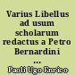 Varius Libellus ad usum scholarum redactus a Petro Bernardini lepidis imaginibus exornatus