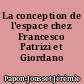 La conception de l'espace chez Francesco Patrizi et Giordano Bruno