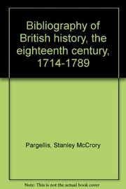 Bibliography of British history : The eighteenth century, 1714-1789
