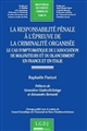 La responsabilité pénale à l'épreuve de la criminalité organisée : le cas symptomatique de l'association de malfaiteurs et du blanchiment d'argent en France et en Italie