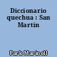 Diccionario quechua : San Martin