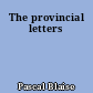 The provincial letters