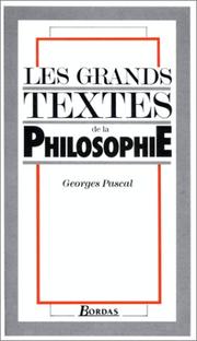 Les Grands textes de la philosophie