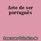 Arte de ser português