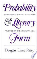 Probability and literary form : philosophic theory and literary practice in the Augustan age