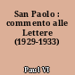 San Paolo : commento alle Lettere (1929-1933)