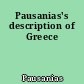 Pausanias's description of Greece