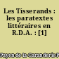 Les Tisserands : les paratextes littéraires en R.D.A. : [1]
