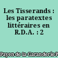 Les Tisserands : les paratextes littéraires en R.D.A. : 2