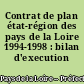 Contrat de plan état-région des pays de la Loire 1994-1998 : bilan d'execution 1995