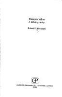 Francois Villon : a bibliography