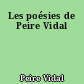 Les poésies de Peire Vidal