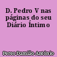 D. Pedro V nas páginas do seu Diário Íntimo