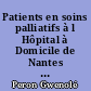Patients en soins palliatifs à l Hôpital à Domicile de Nantes et Région : facteurs de ré-hospitalisation en milieu hospitalier avec hébergement