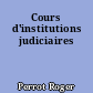 Cours d'institutions judiciaires