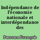 Indépendance de l'économie nationale et interdépendance des nations