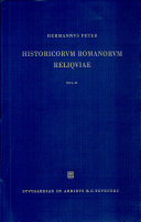 Historicorum Romanorum reliquiae : 2 : Volumen alterum