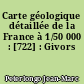 Carte géologique détaillée de la France à 1/50 000 : [722] : Givors