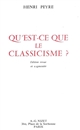 Qu'est-ce que le classicisme ?