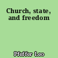 Church, state, and freedom