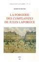 La forgerie des "Complaintes" de Jules Laforgue