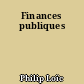 Finances publiques