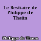 Le Bestiaire de Philippe de Thaün