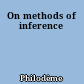 On methods of inference