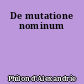 De mutatione nominum