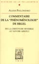 Commentaire de la "Phénoménologie" de Hegel : De la certitude sensible au savoir absolu